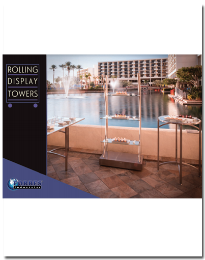 Rolling display tower