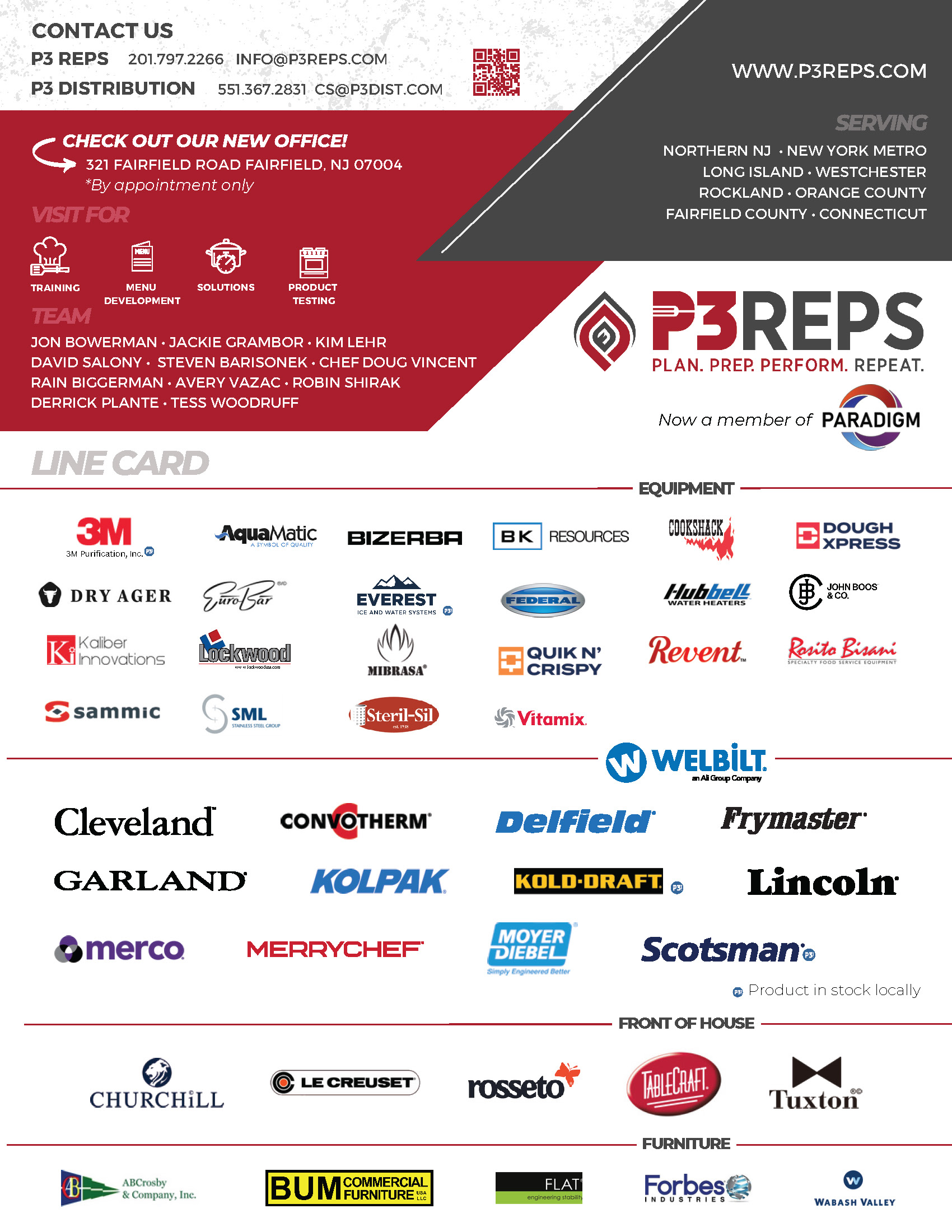 Line Card - P3 Reps